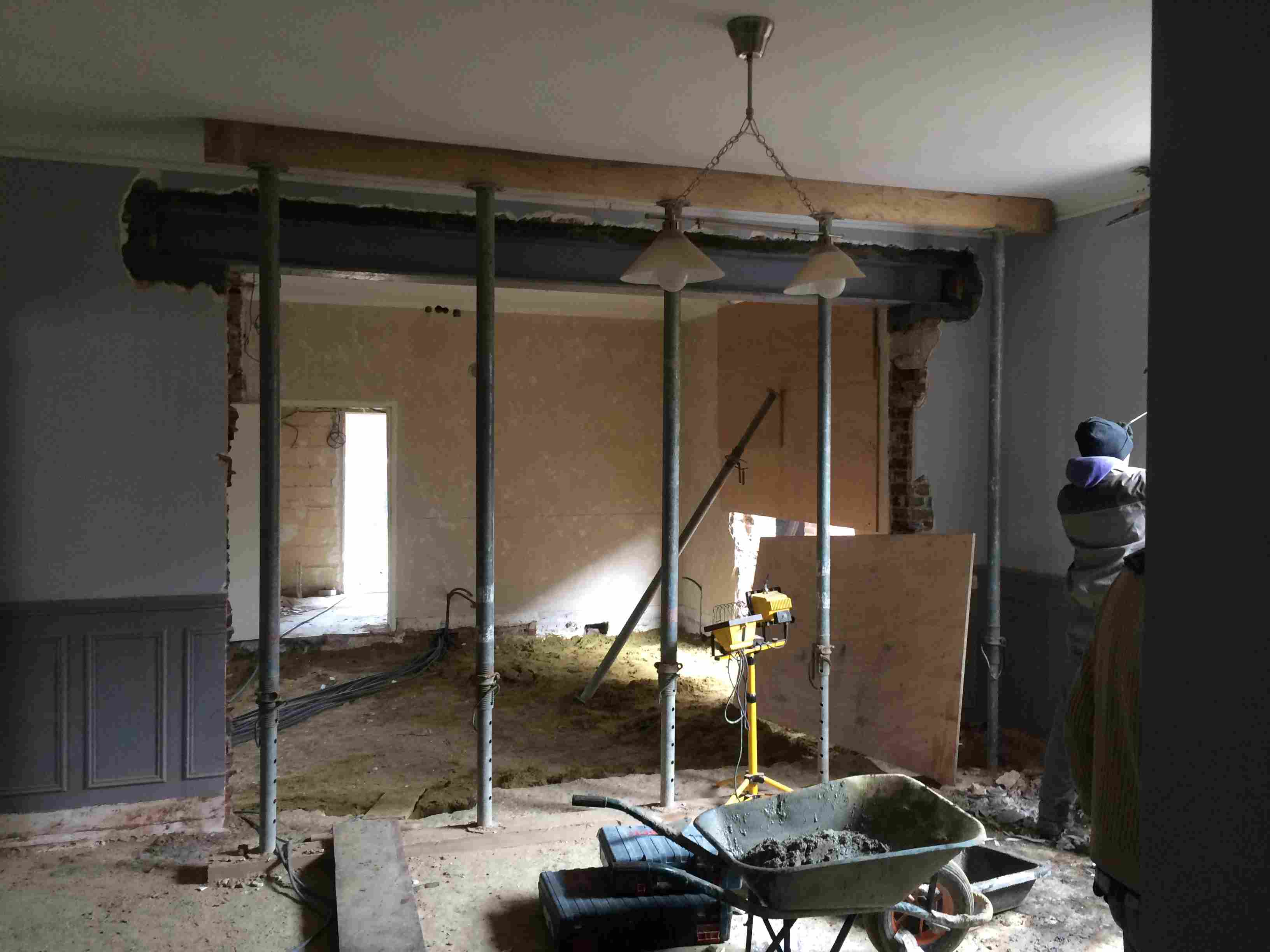 Tilloloy ouverture mur sépration maison